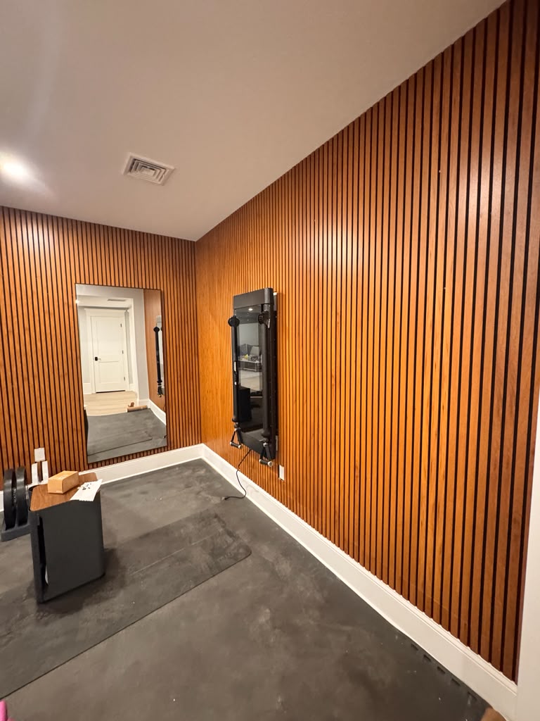 Acoustic wall panels corner installation